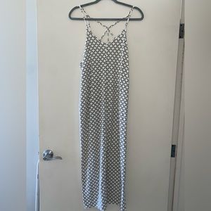 Ava Sky Fighting Eel Strappy Maxi Dress XS, RARE!